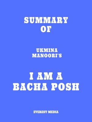 cover image of Summary of Ukmina Manoori's I Am a Bacha Posh